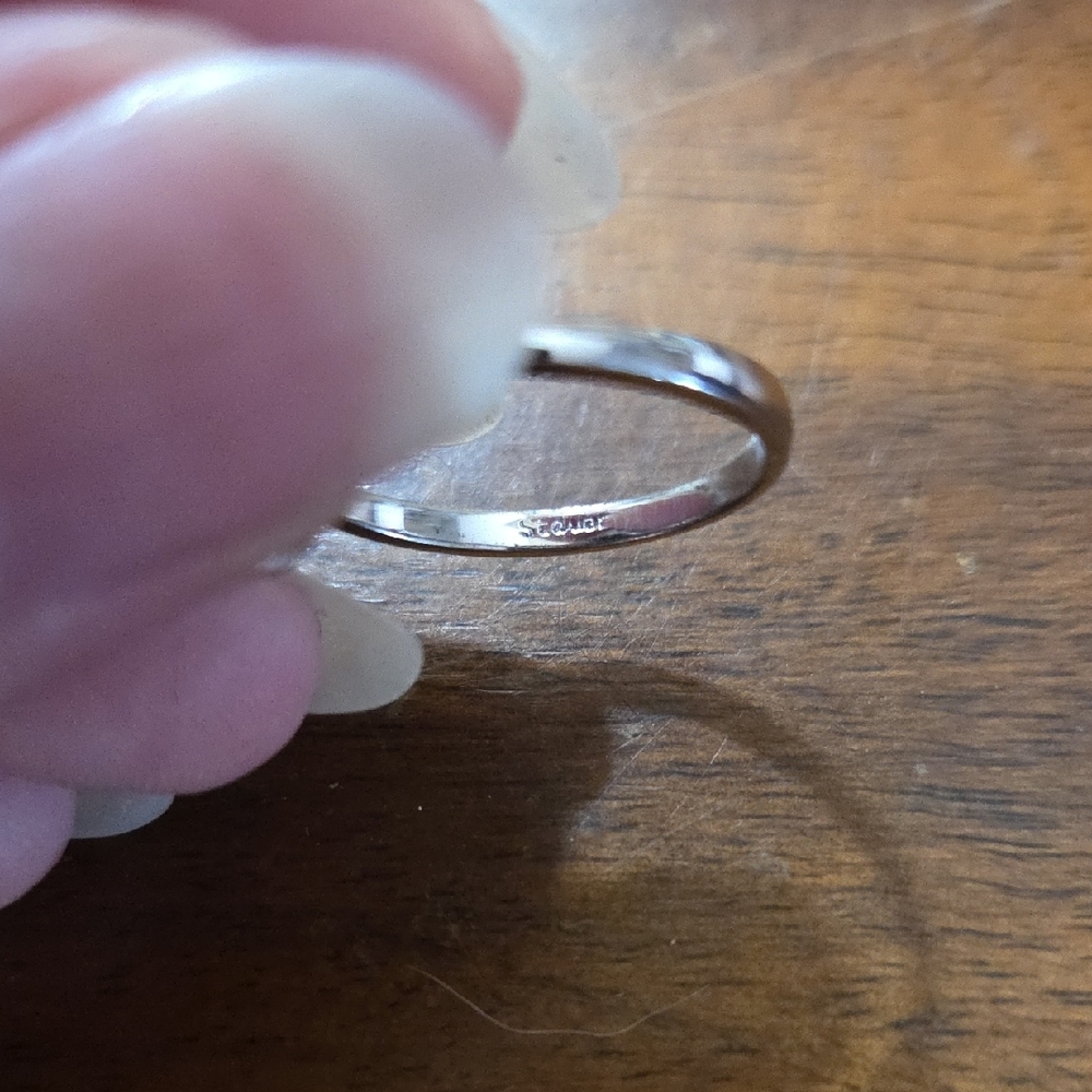 • Stauer • Sapphire and Silver Women's Halo Ring - Picture 3 of 8